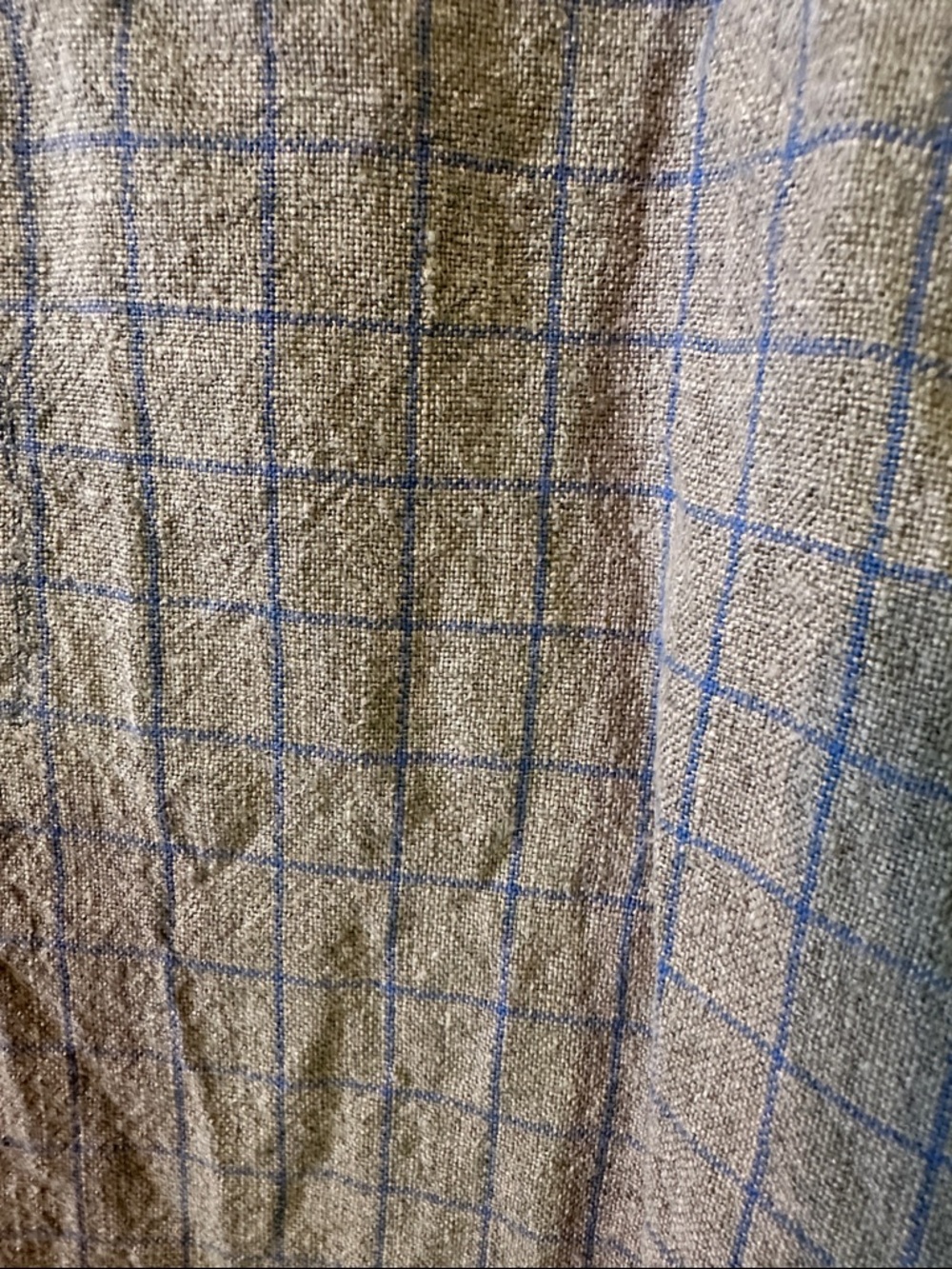 Light Blue Checked Spaghetti-Strap Dress - Picture 7 of 7